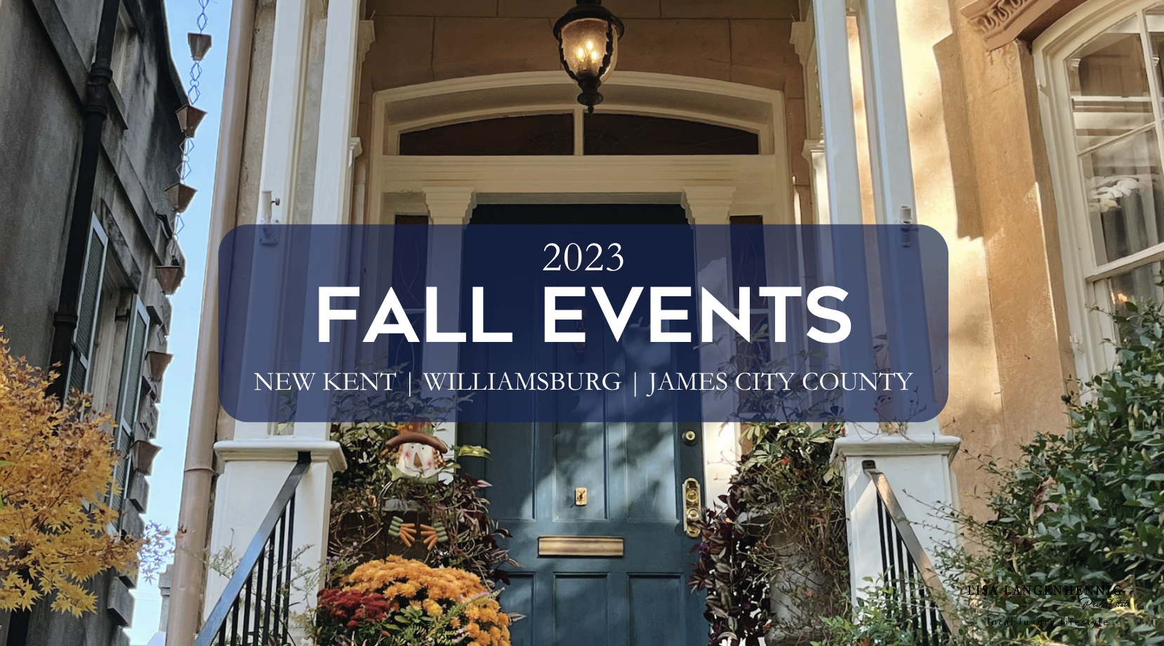 Things to do in Williamsburg and New Kent this Fall